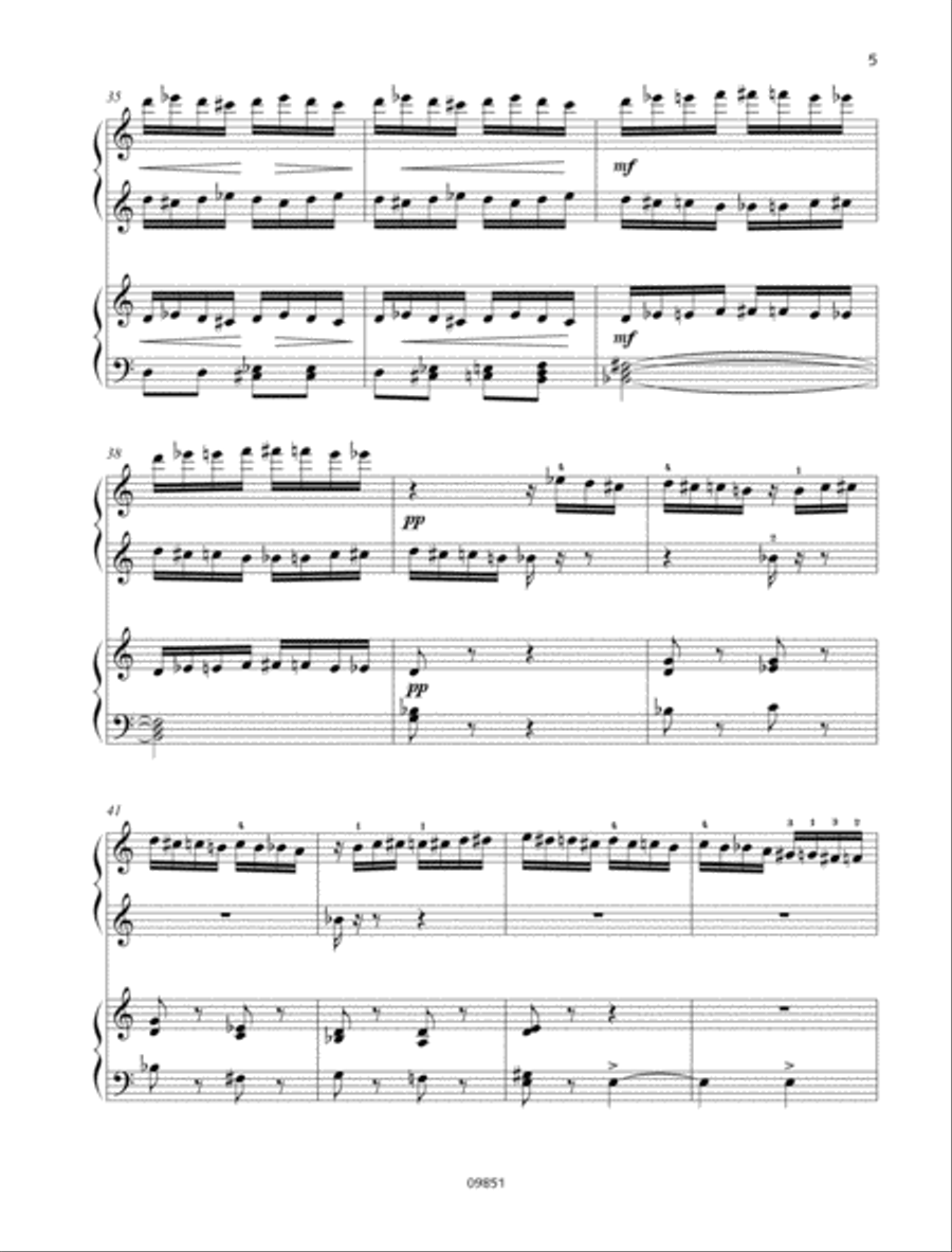 The Flight of the Bumble-Bee Piano Duet scores gallery preview page 4