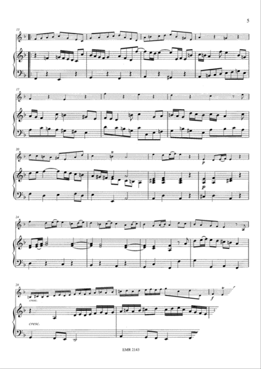 Sonata No. 5 in D minor Bassoon Solo scores gallery preview page 5