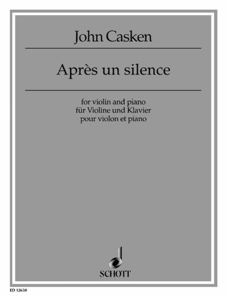 Casken Apres Un Silence;v.pno.