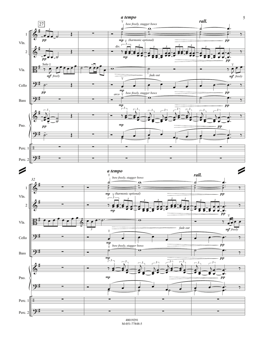 Prairie Night And Celebration (from Billy The Kid) - Conductor Score (Full Score) Orchestra scores gallery preview page 5