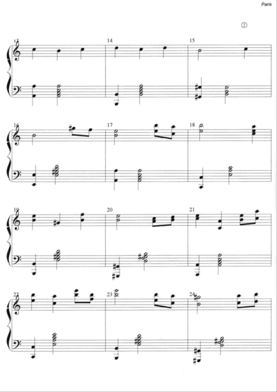 París Piano Solo scores gallery preview page 3