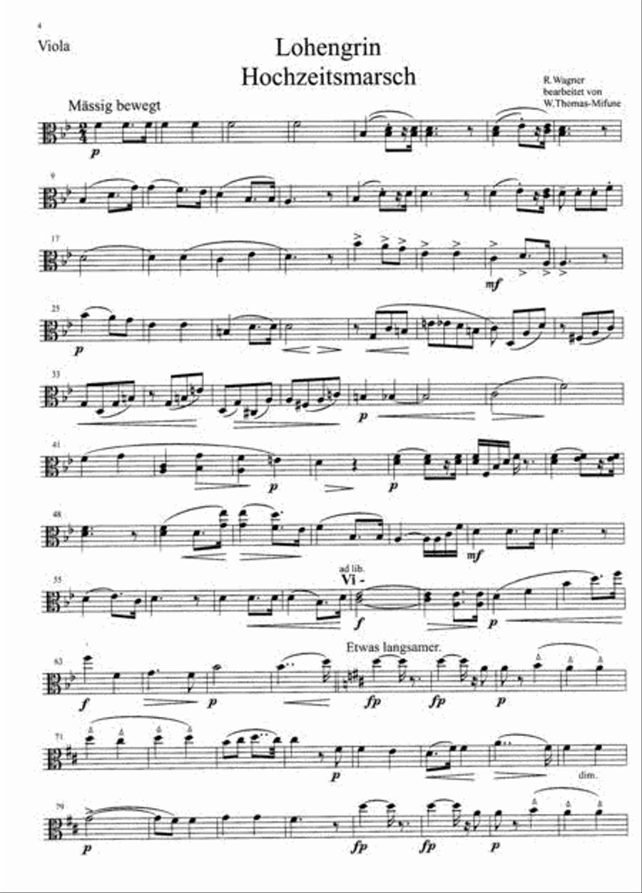 For wedding and festive occasions String Quartet scores gallery preview page 5