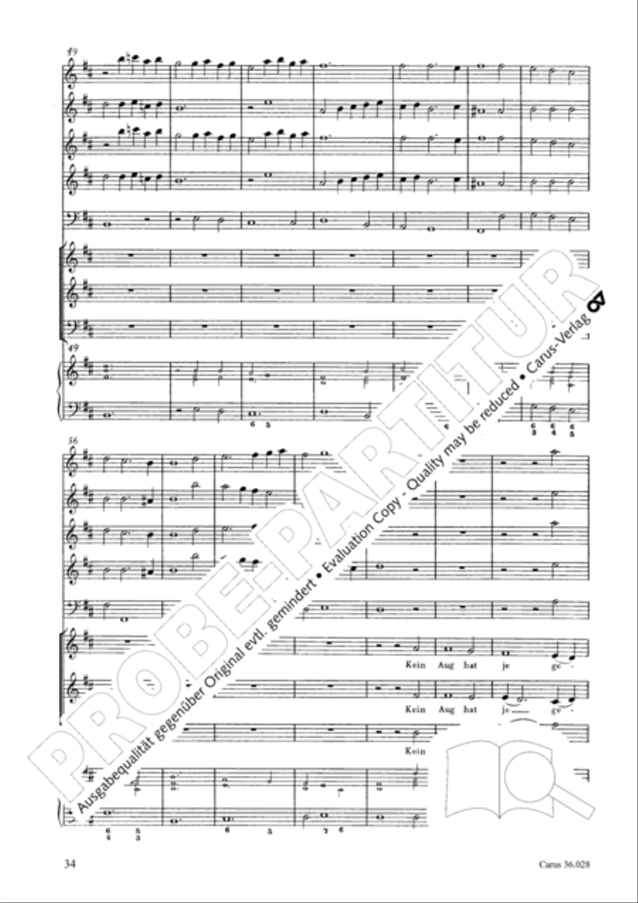 Wake, o wake and hear the voices 3-Part scores gallery preview page 34