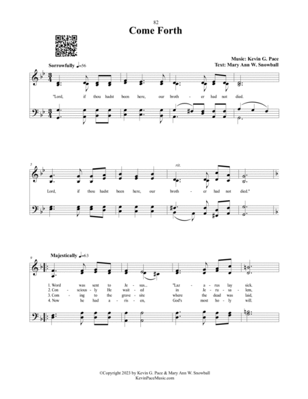 Come Forth, sacred hymn image number null