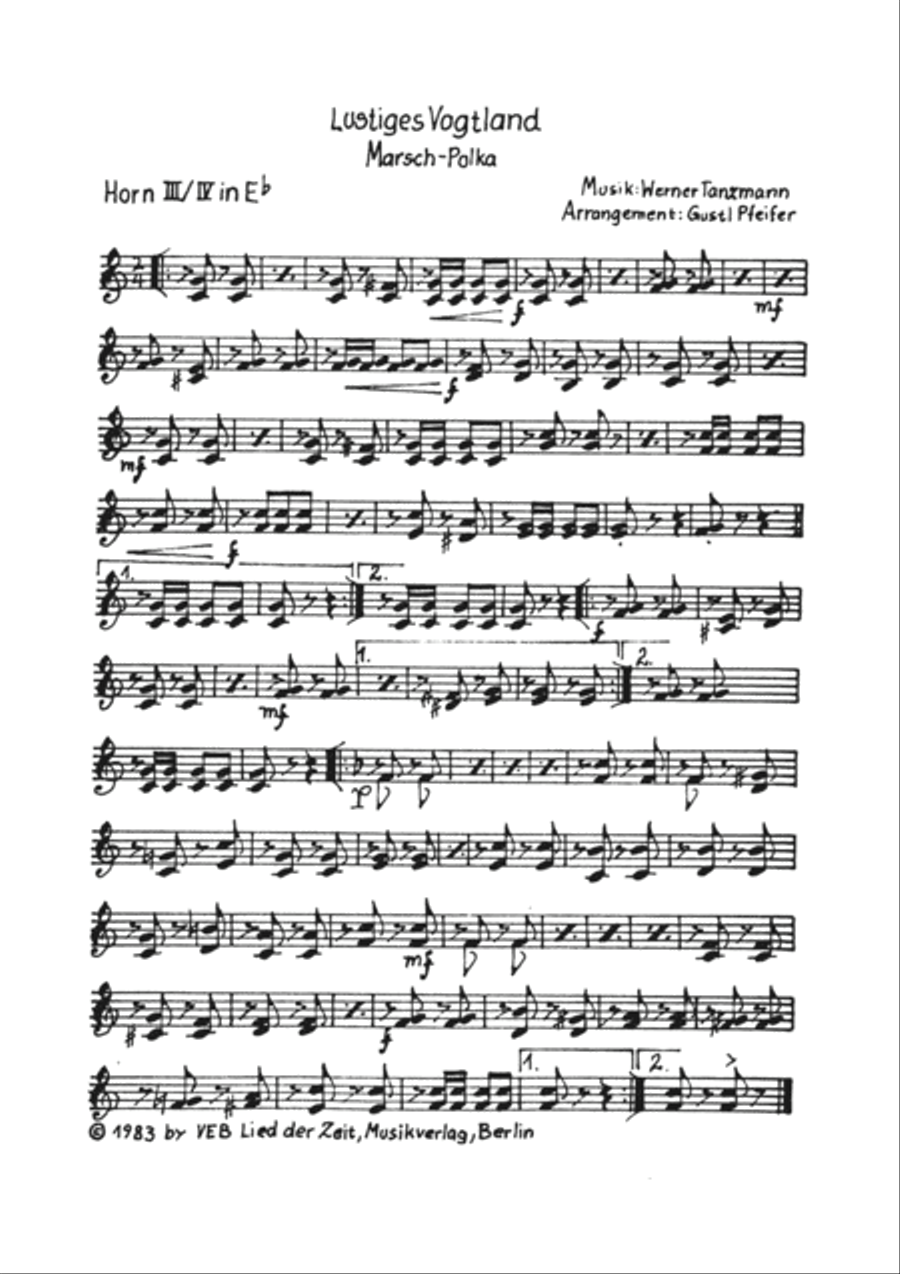Lustiges Vogtland B-Flat Clarinet scores gallery preview page 6