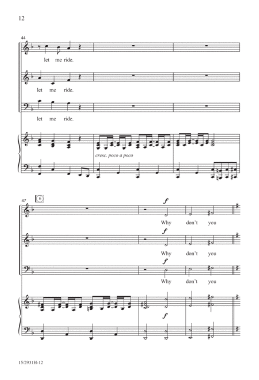 Swing Down, Ezekiel! Swing Down, Ezekiel! 3-Part scores gallery preview page 12