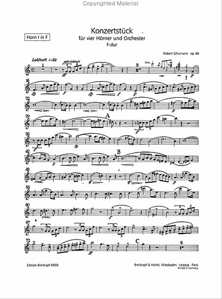 Concert Piece in F major Op. 86 Piano Quintet scores gallery preview page 5