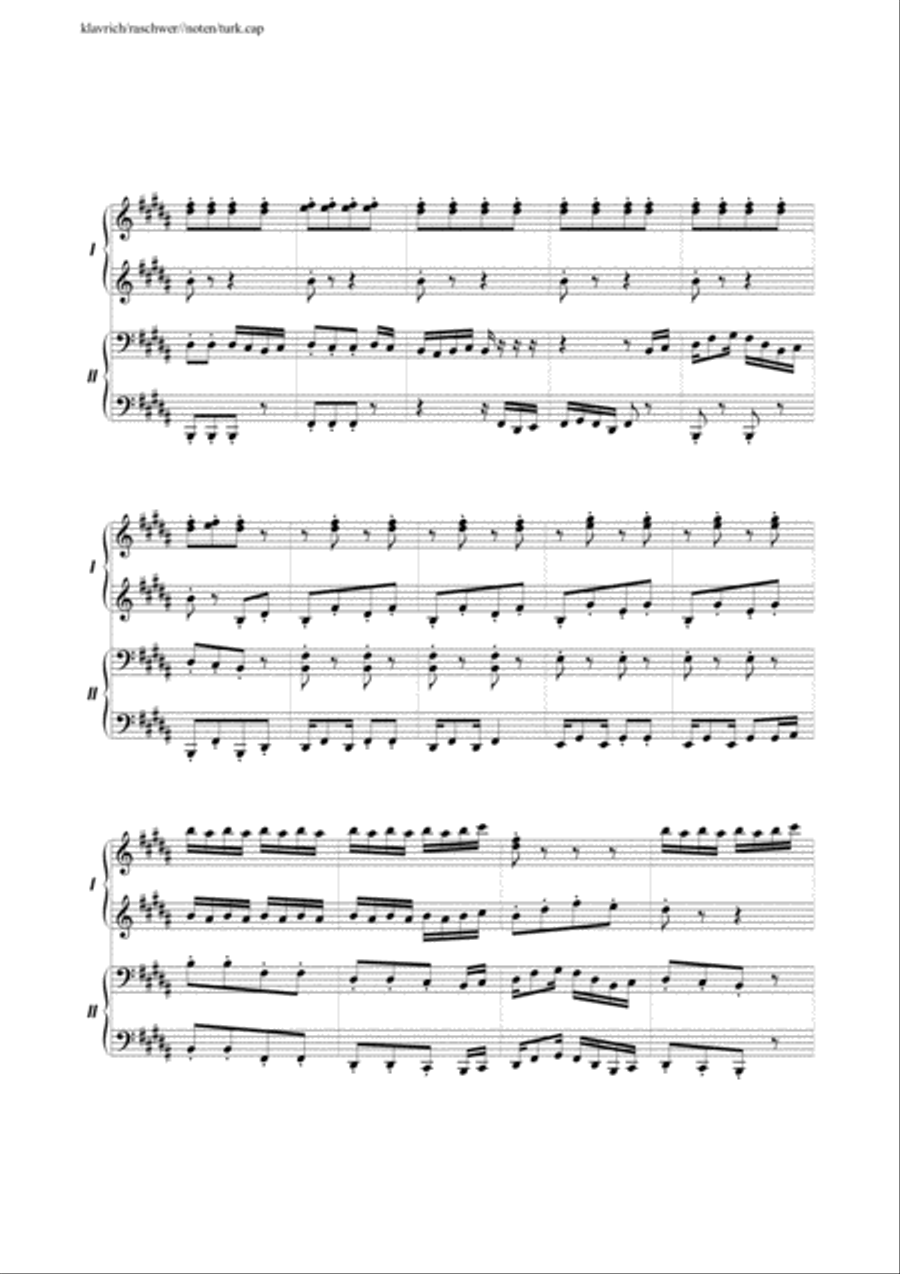Turkey in the Straw for Piano Duet 1 Piano, 4-Hands scores gallery preview page 4