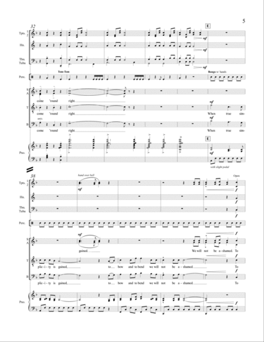 The Gift to Be Free The Gift to Be Free Choir scores gallery preview page 5