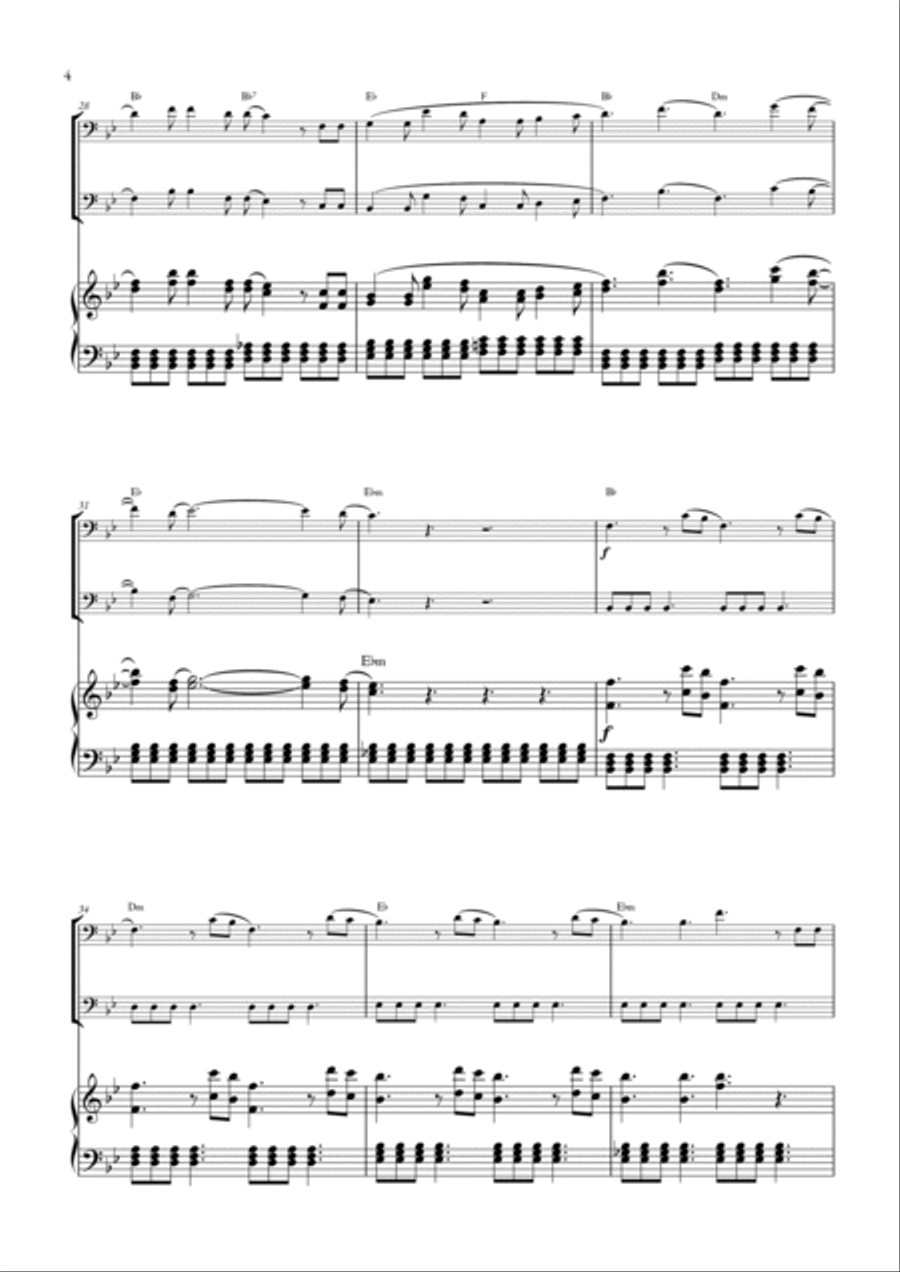 Until I Found You Until I Found You Trombone Duet scores gallery preview page 4