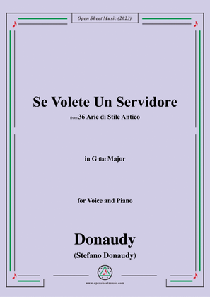 Donaudy-Se Volete Un Servidore,in G flat Major