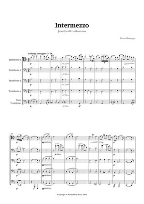 Intermezzo from Cavalleria Rusticana by Mascagni for Trombone Quintet