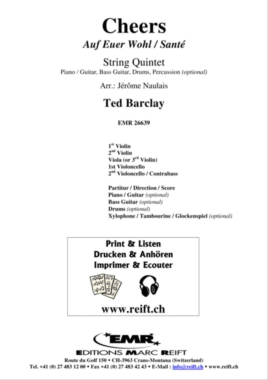Cheers String Quintet scores gallery preview page 2