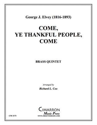 Book cover for Come, Ye Thankful People Come