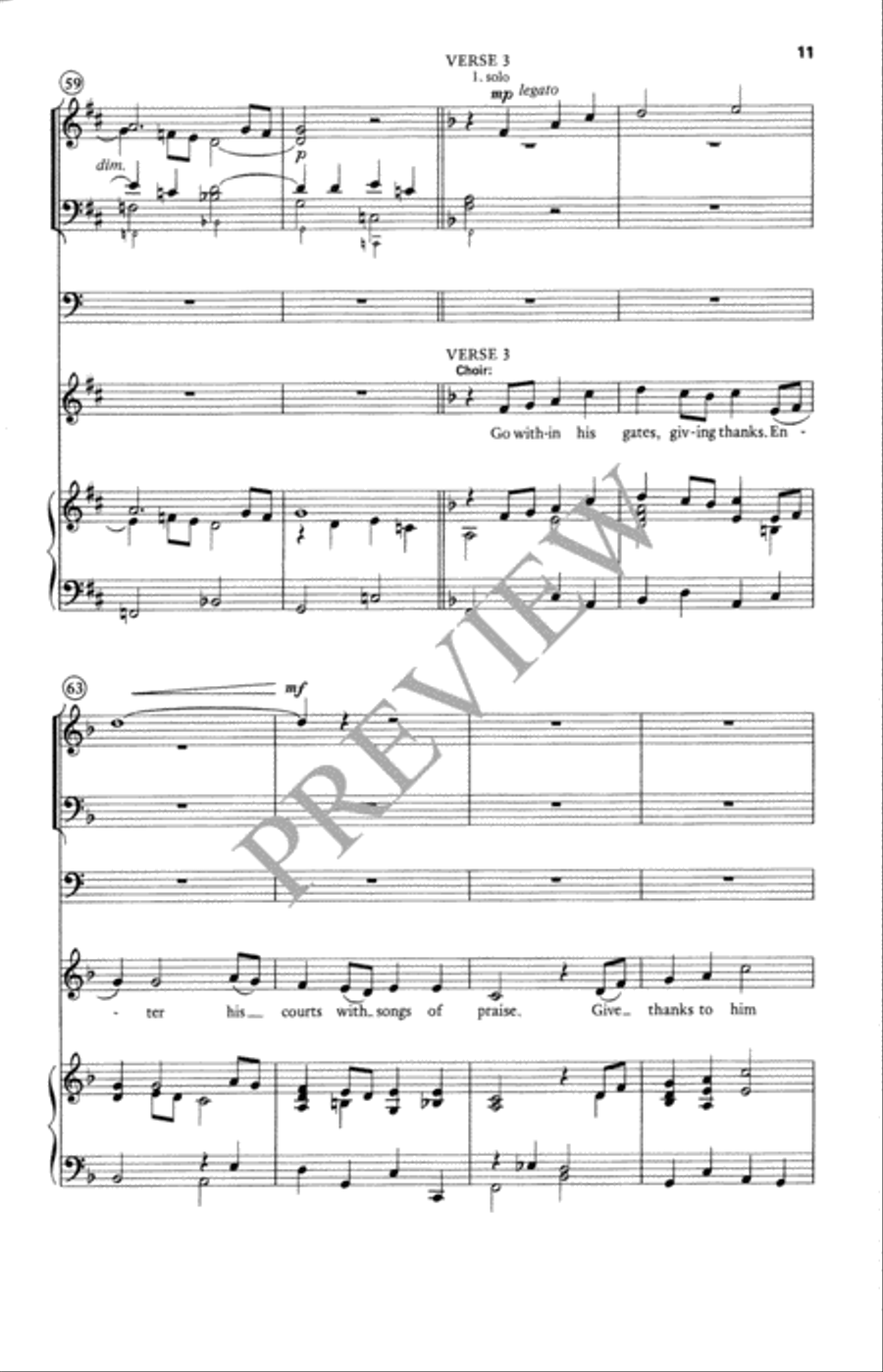 How Great Is Your Name 4-Part scores gallery preview page 12