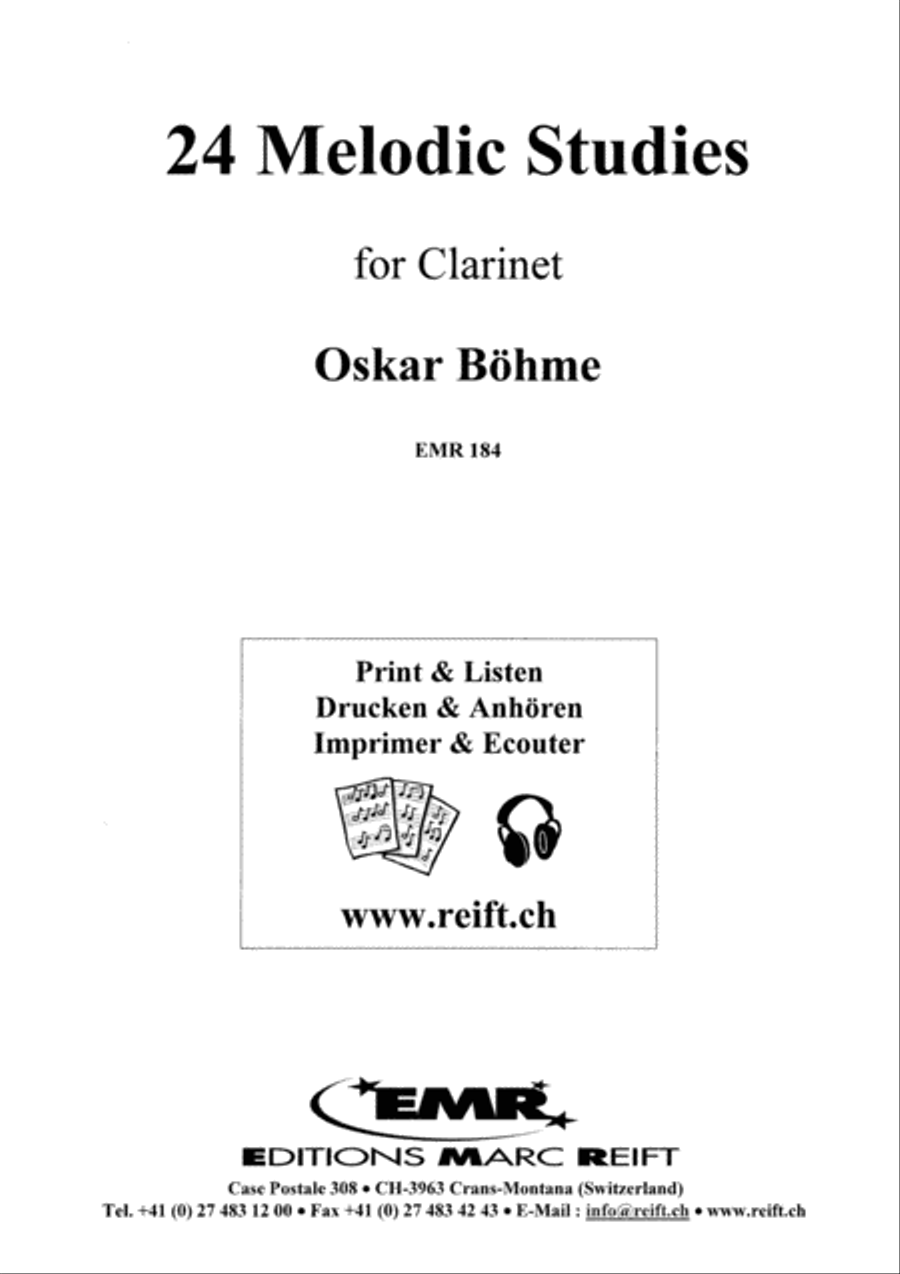 24 Melodic Studies 24 Melodic Studies Clarinet Solo scores gallery preview page 2