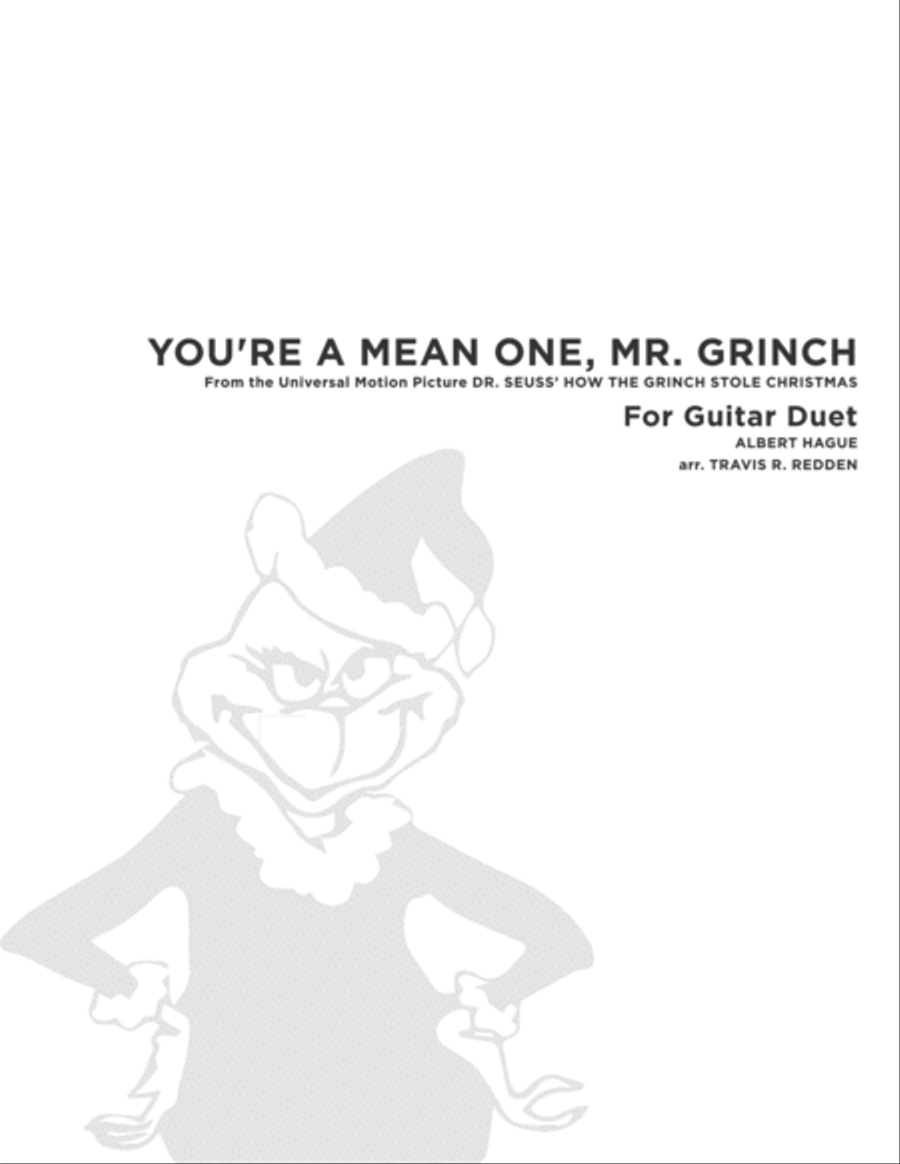 You're A Mean One, Mr. Grinch Guitar scores gallery preview page 1
