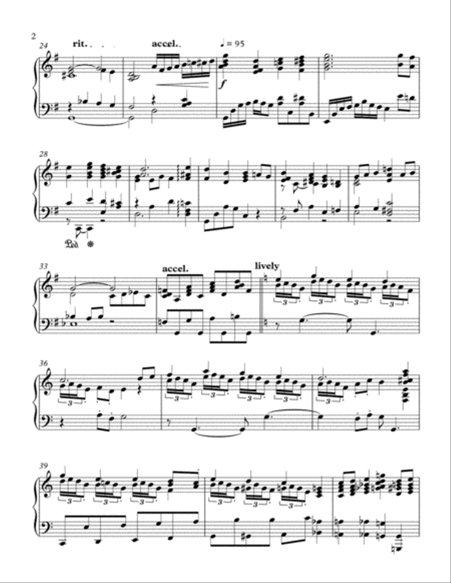 This Is My Father's World - a theme and variations for piano Piano Solo scores gallery preview page 2
