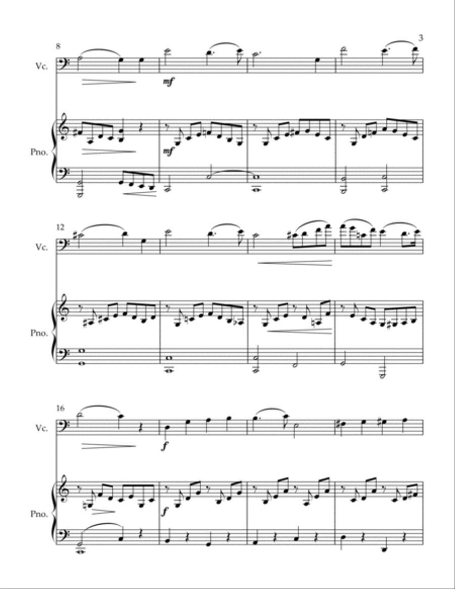 Nocturne Piano scores gallery preview page 3