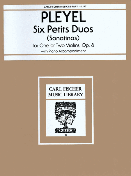 Six Petit Duos (Sonatinas), Op. 8