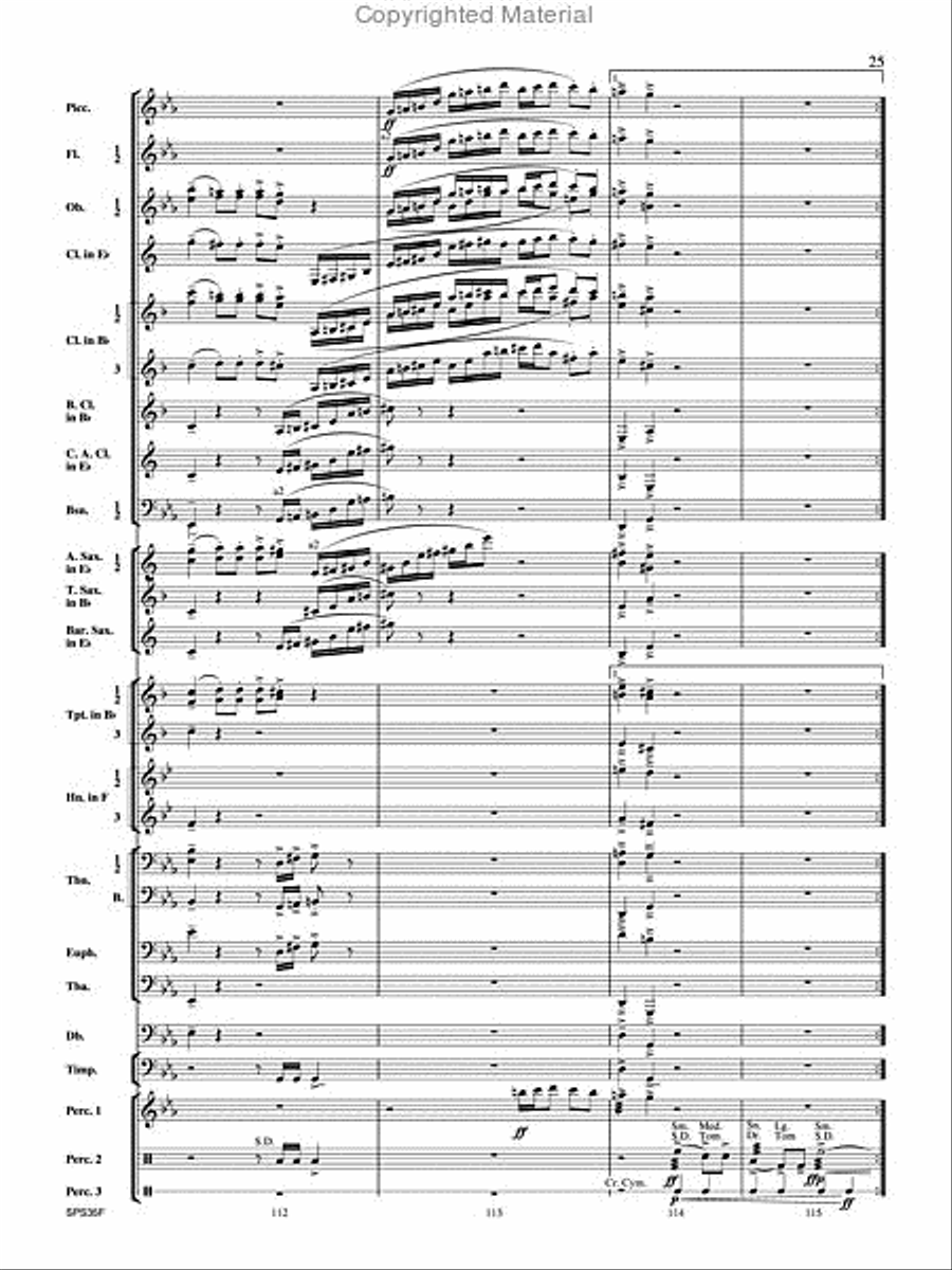 Procession of the Academics Concert Band scores gallery preview page 26