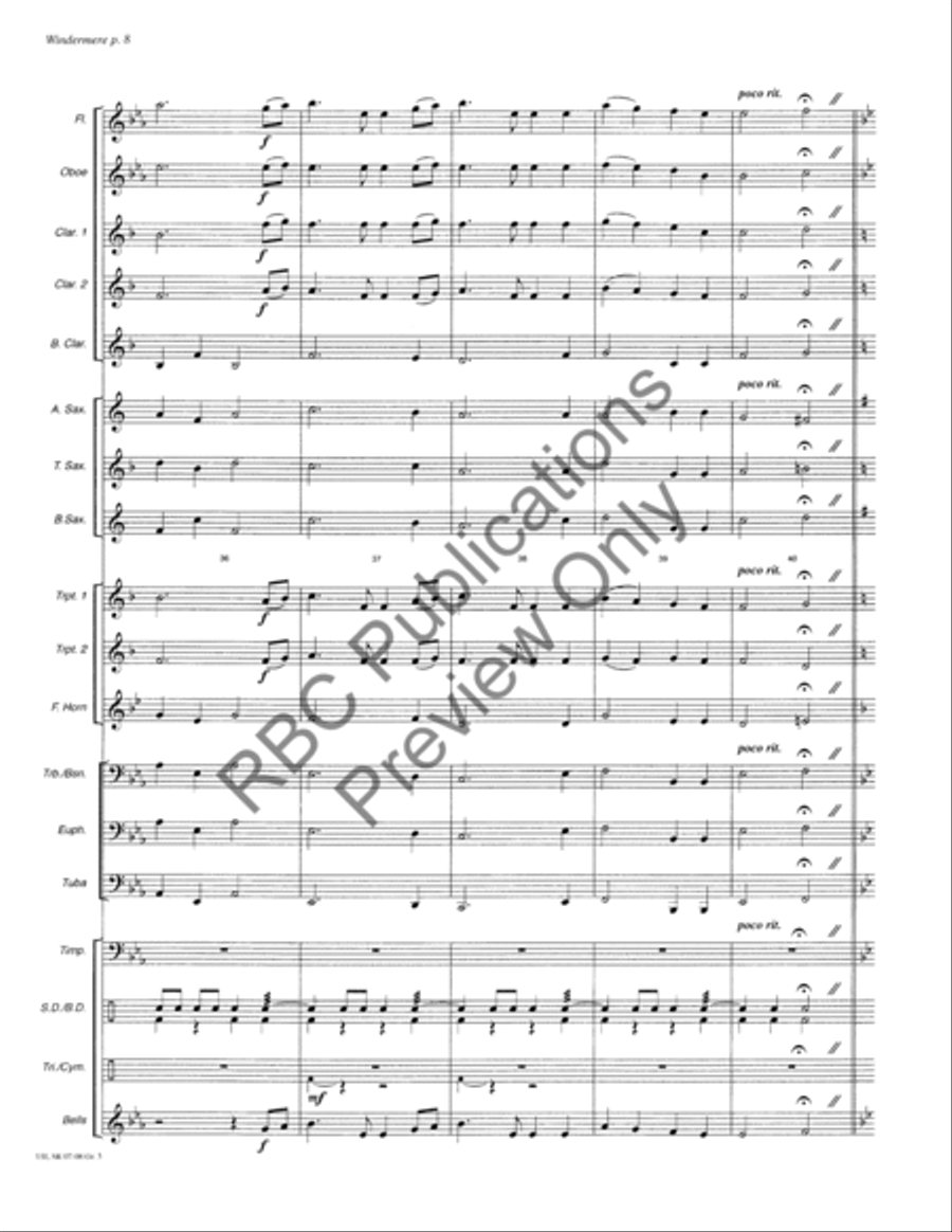 Windermere Windermere Concert Band scores gallery preview page 11
