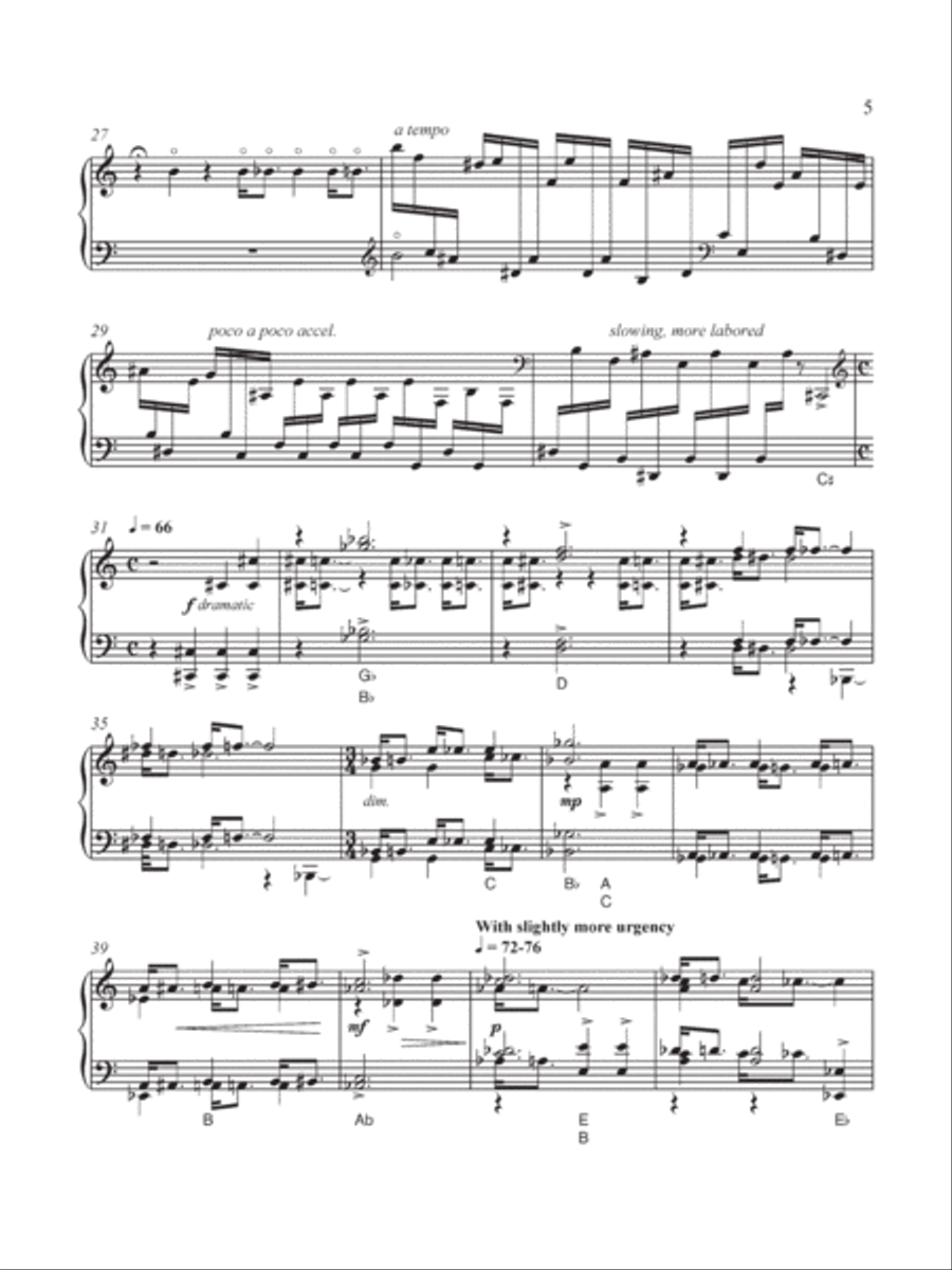 Four Etudes for Solo Harp Harp scores gallery preview page 5