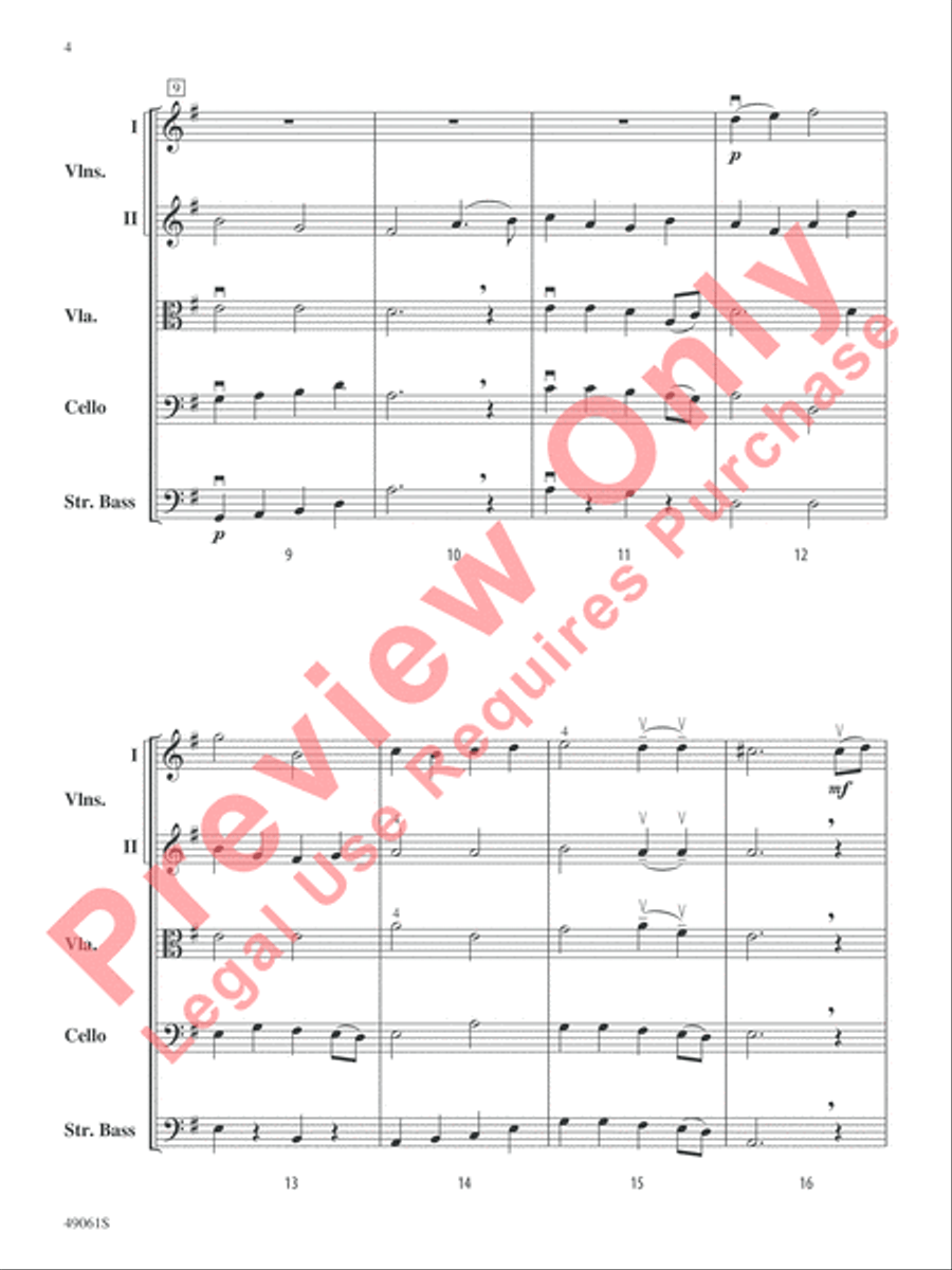 Hanerot Halalu String Orchestra scores gallery preview page 5