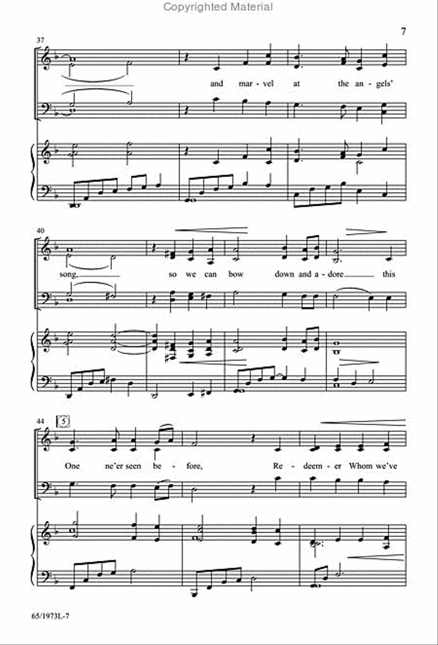 Born a Savior, Born a King 4-Part scores gallery preview page 6