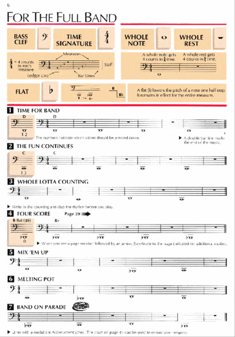 Standard of Excellence Enhanced Book 1, Tuba Concert Band Methods scores gallery preview page 2