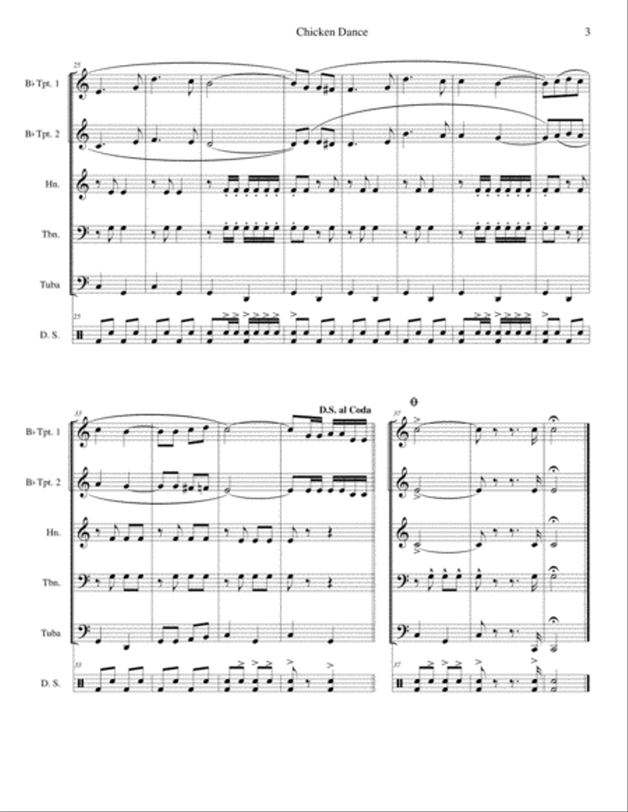 The Chicken Dance School and Community scores gallery preview page 5