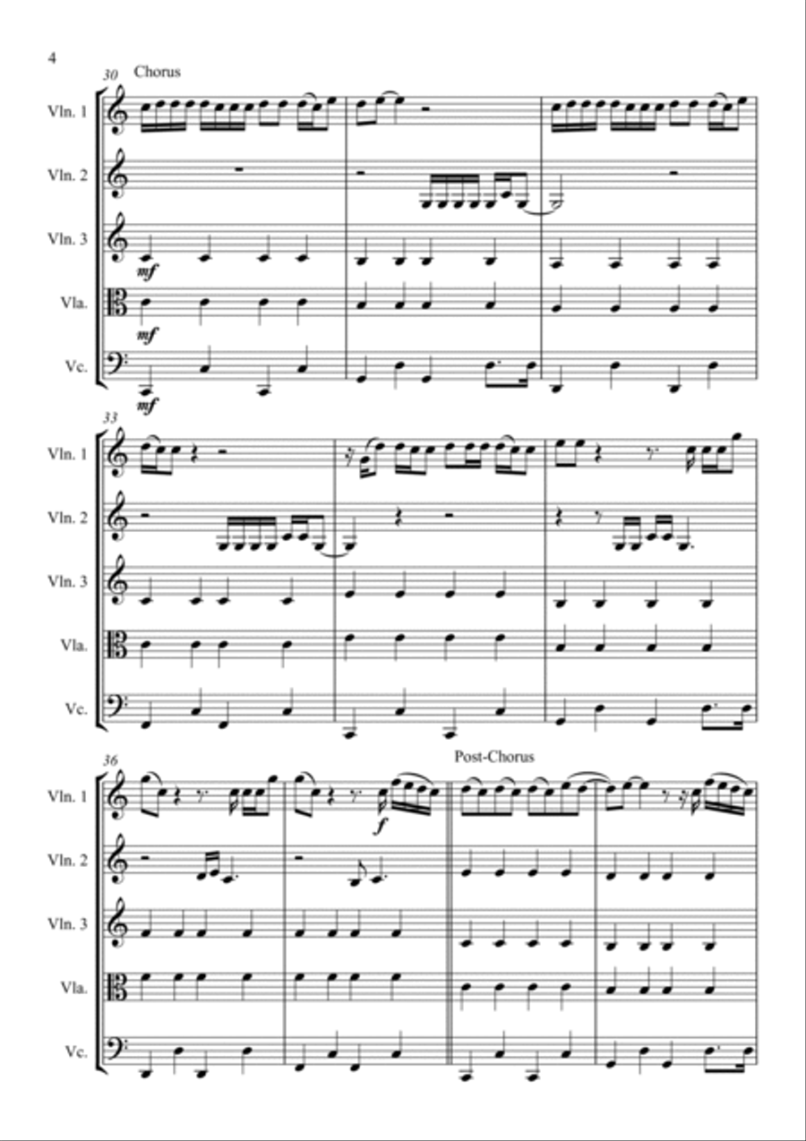 Daylight String Quartet scores gallery preview page 4