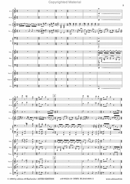 Konzert fur Gitarre, Violoncello und Kammerorchester, op. 46