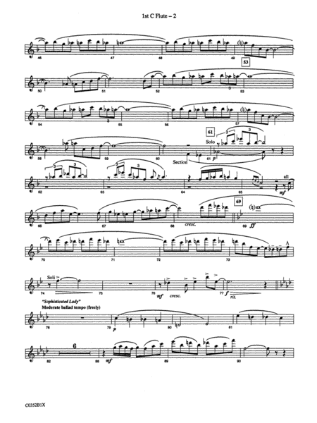 Duke Ellington! (Medley for Concert Band): Flute