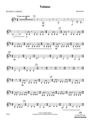 Volatus: B-flat Bass Clarinet