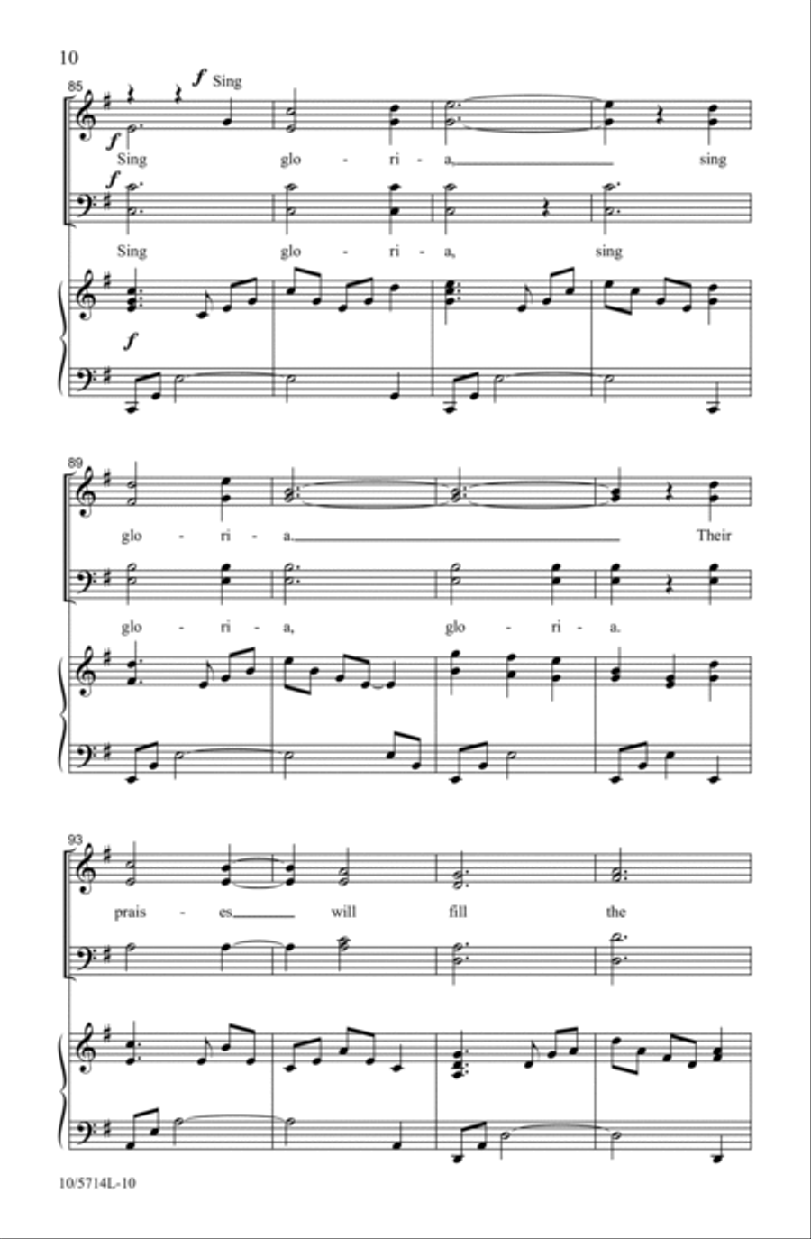 Angels Preparing the Song 4-Part scores gallery preview page 10