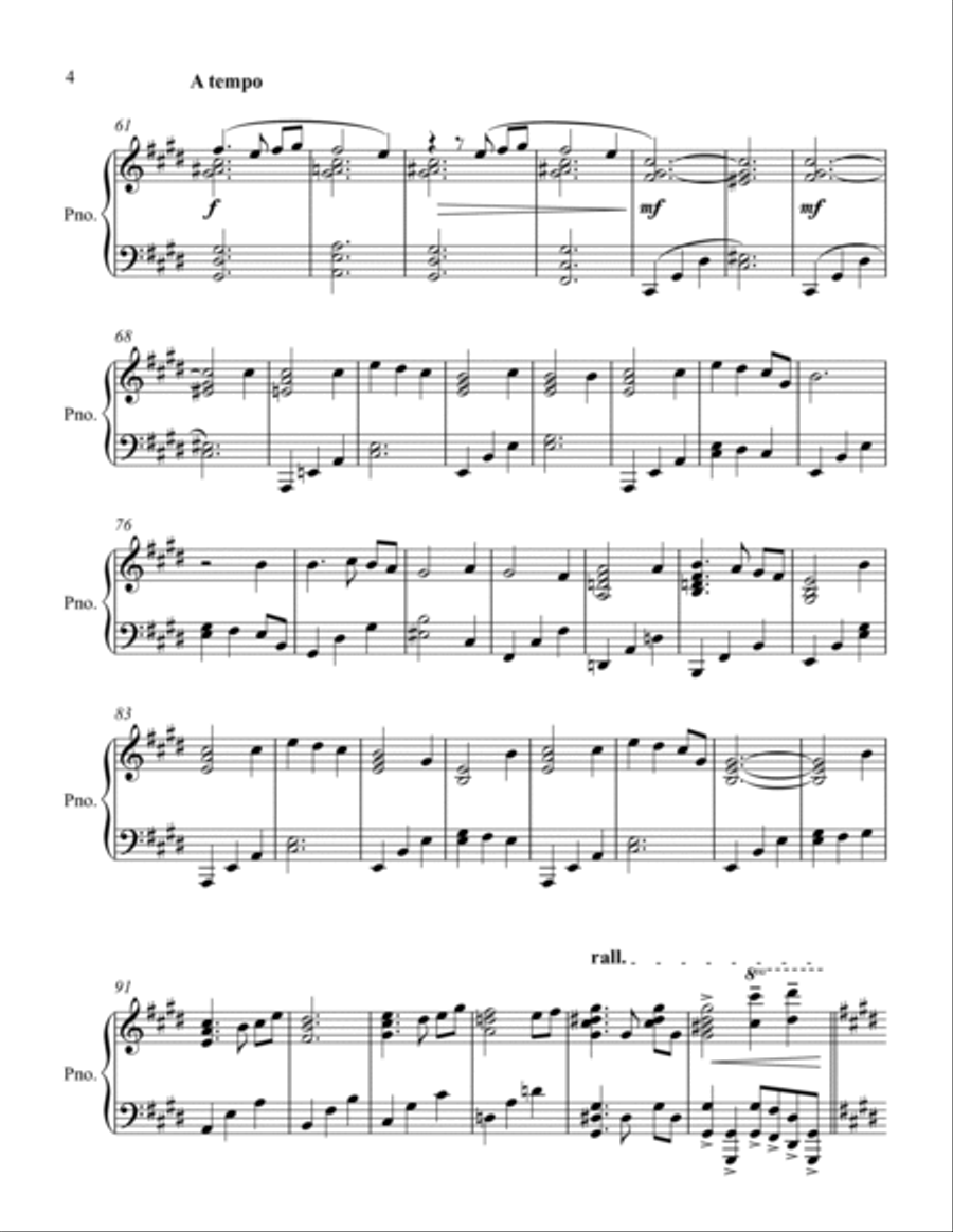 Snow in Spring Snow in Spring Piano Solo scores gallery preview page 4