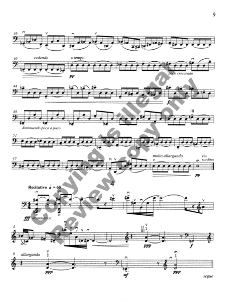 For Solace in Solitude (Cello version) Cello Solo scores gallery preview page 7