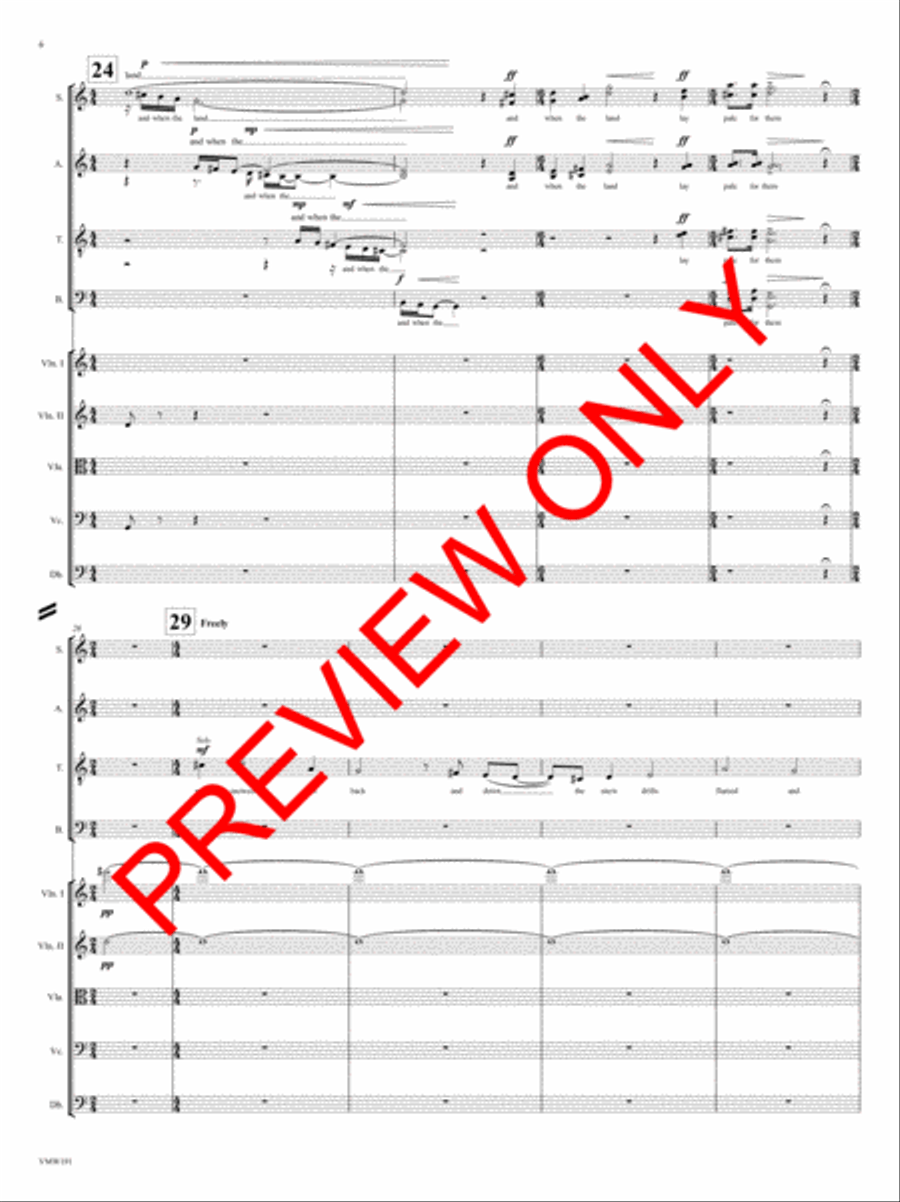 And Through the Winter 4-Part scores gallery preview page 7