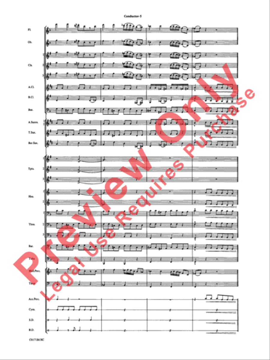 Mancini Magic Concert Band scores gallery preview page 8