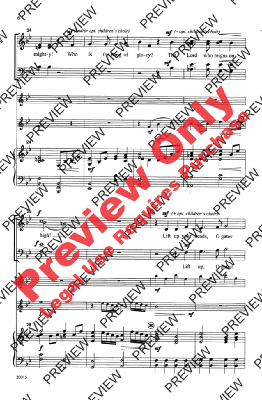 Let the King Come In! Let the King Come In! 4-Part scores gallery preview page 6