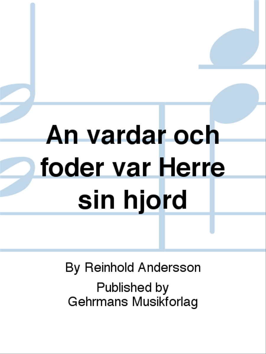 An vardar och foder var Herre sin hjord