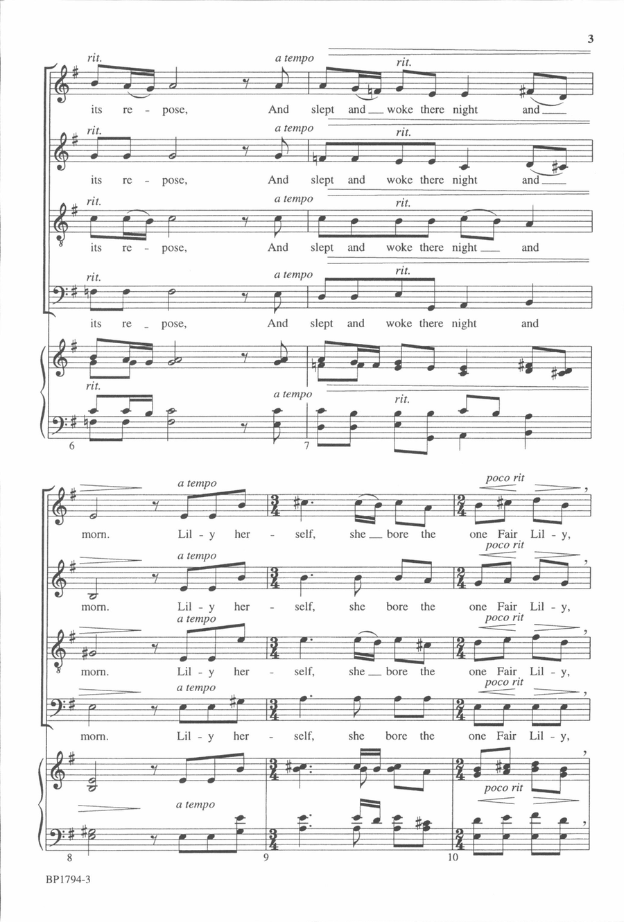 Herself a Rose Herself a Rose 4-Part scores gallery preview page 3