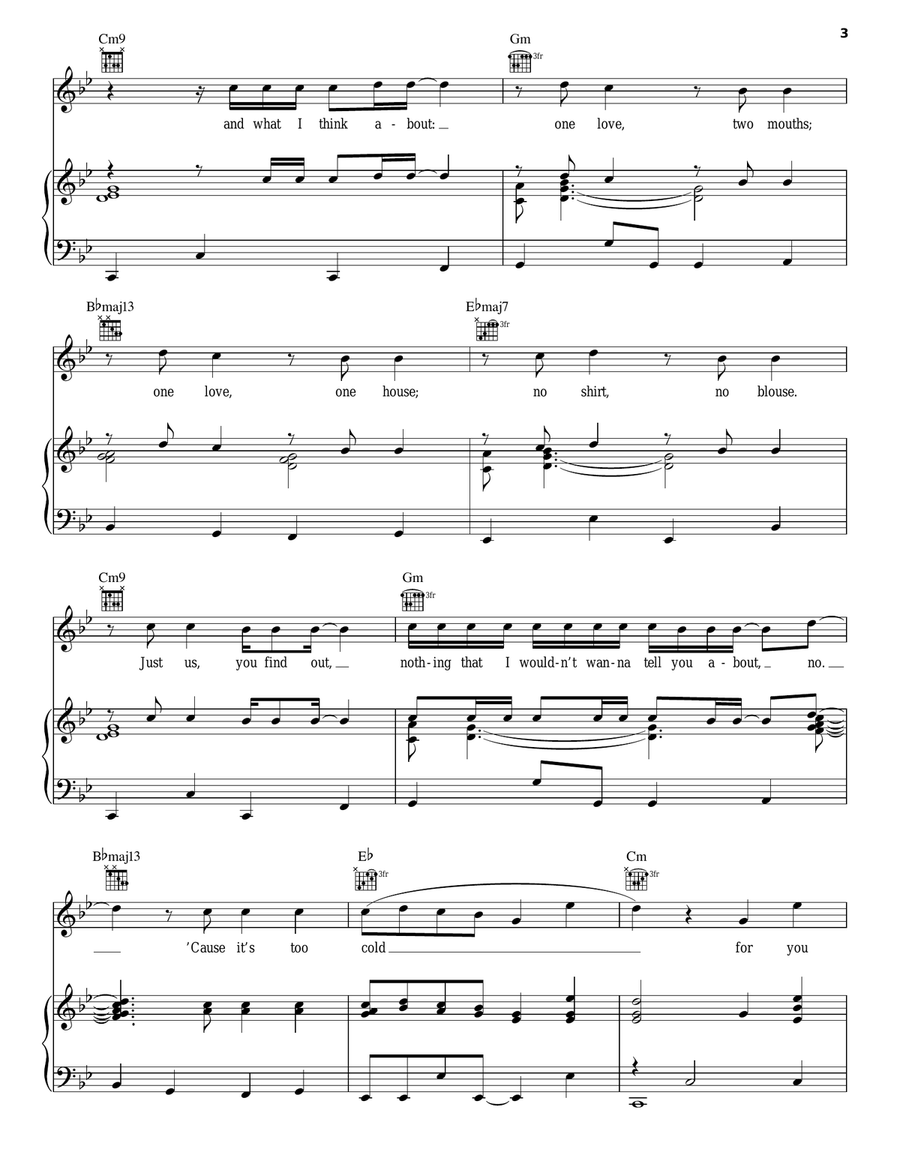 Sweater Weather Sweater Weather Acoustic Guitar scores gallery preview page 3