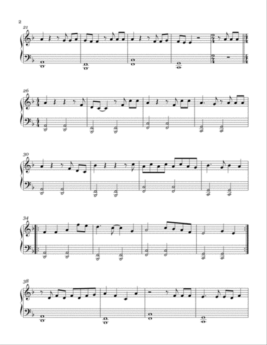 Faded Easy Piano scores gallery preview page 2