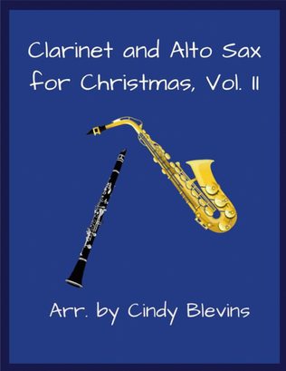 Book cover for Clarinet and Alto Sax for Christmas, Vol. II