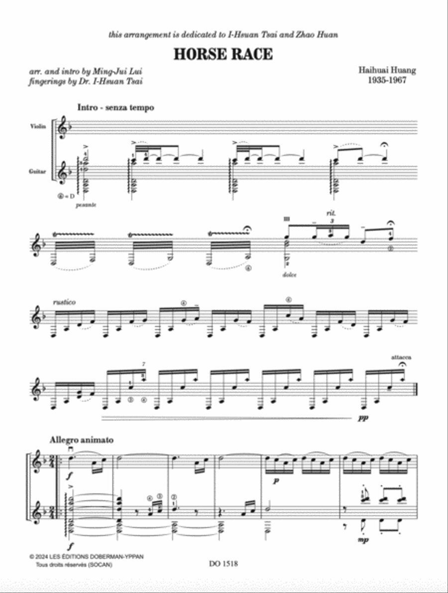 Horse Race Violin scores gallery preview page 2