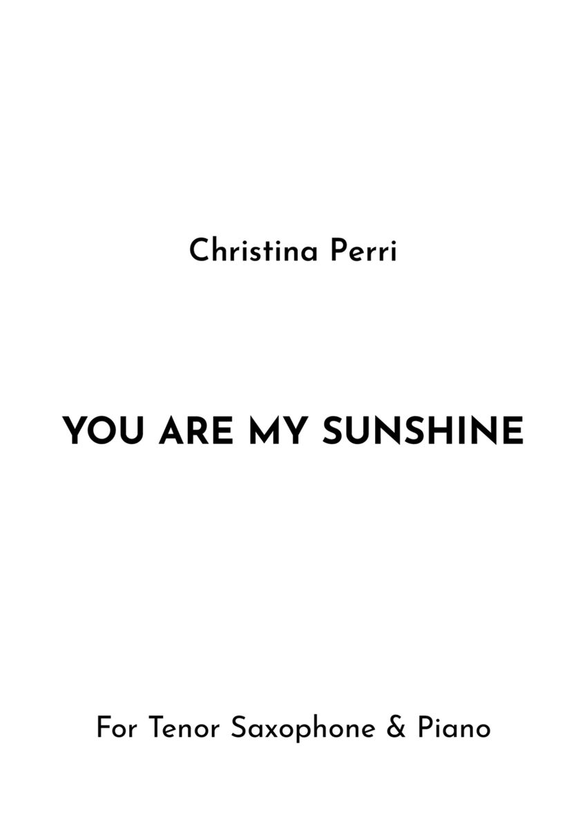 You Are My Sunshine image number null