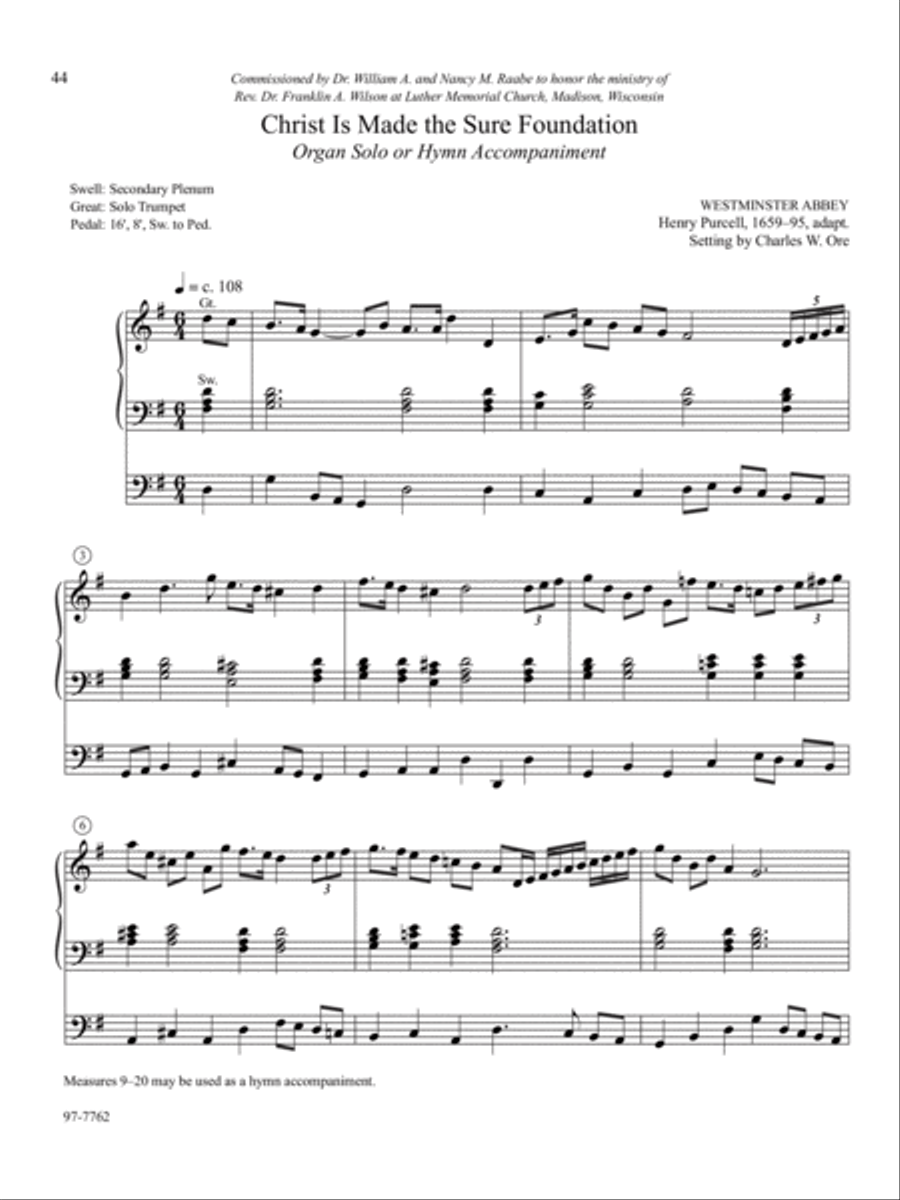 Eleven Compositions for Organ, Set X Organ scores gallery preview page 11
