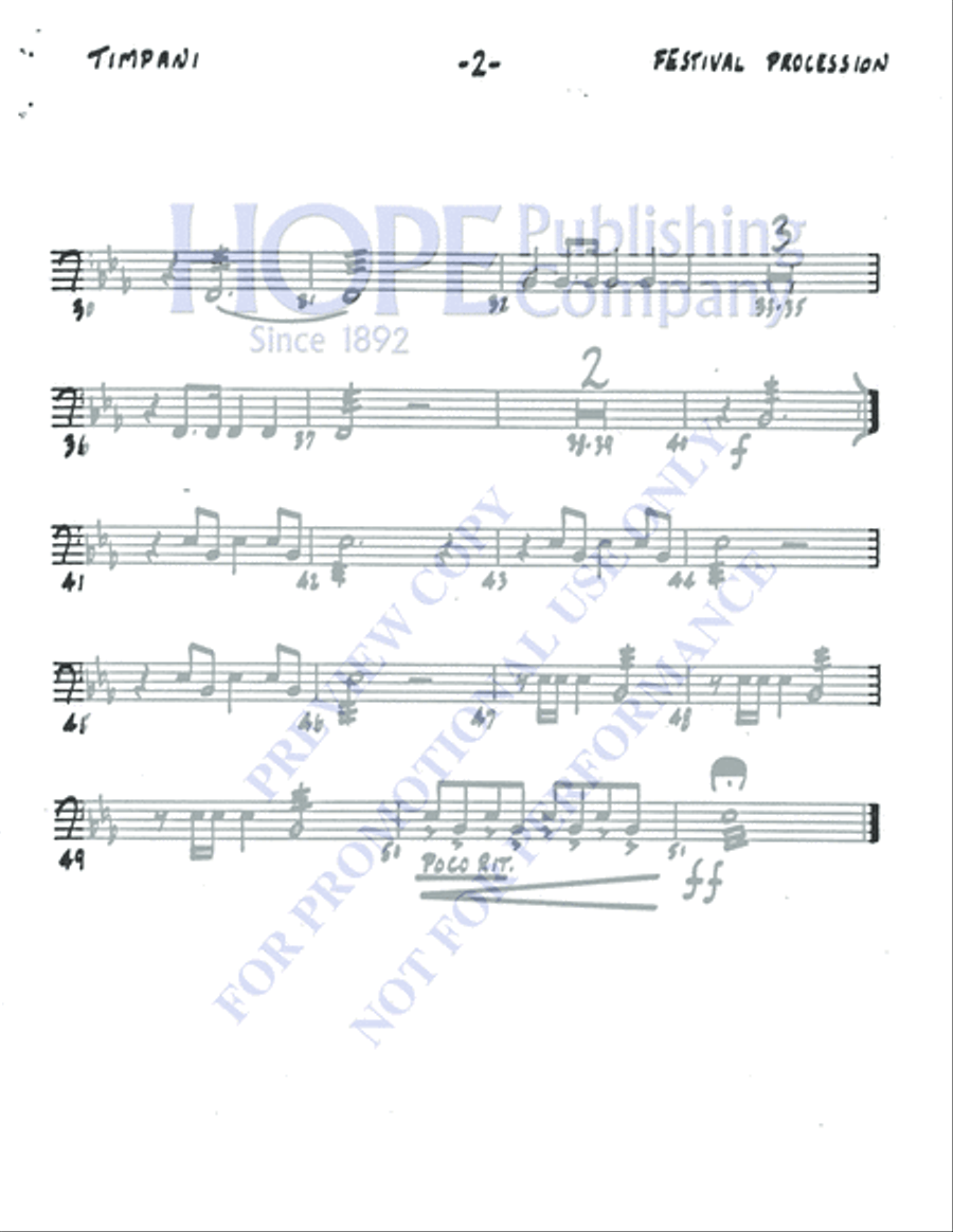 Festival Procession 5-Octaves scores gallery preview page 16